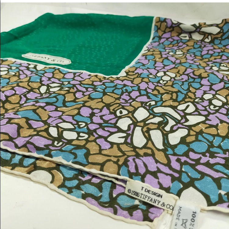 Tiffany  Co Silk Scarf Rare 1986 Collection